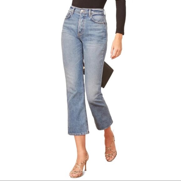 Reformation Jordi Kick Flare Antigua Wash 26 - Picture 5 of 16